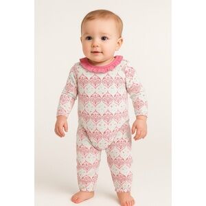 NWT Burt’s Bees Baby Ruffle Collar Onesie One Piece